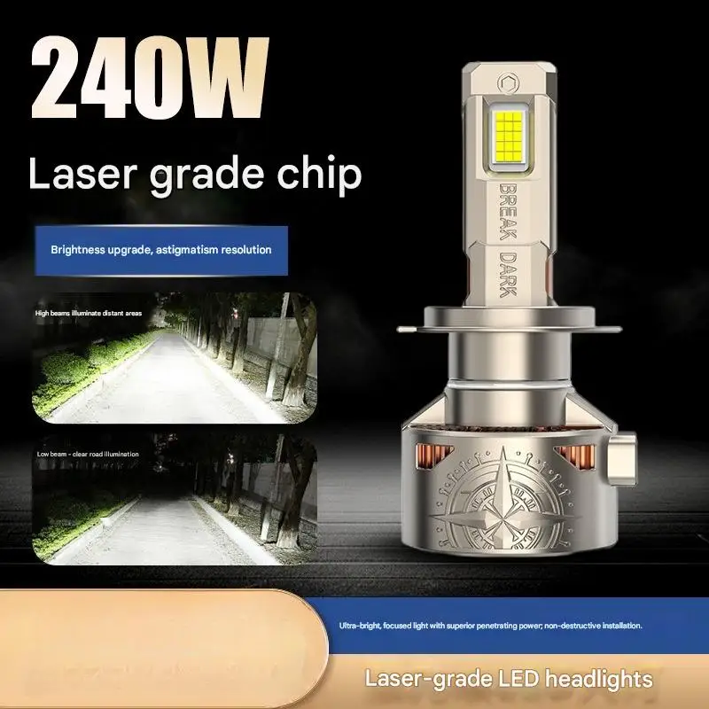 240W High Focus Laser LED Car Headlight Bulbs 30 Core High Power Auto LED Headlamp Super Bright Upgrade H4 H7 H11 9005 9006
240W High Focus Laser LED Car Headlight Bulbs 30 Core High Power Auto LED Headlamp Super Bright Upgrade H4 H7 H11 9005 9006