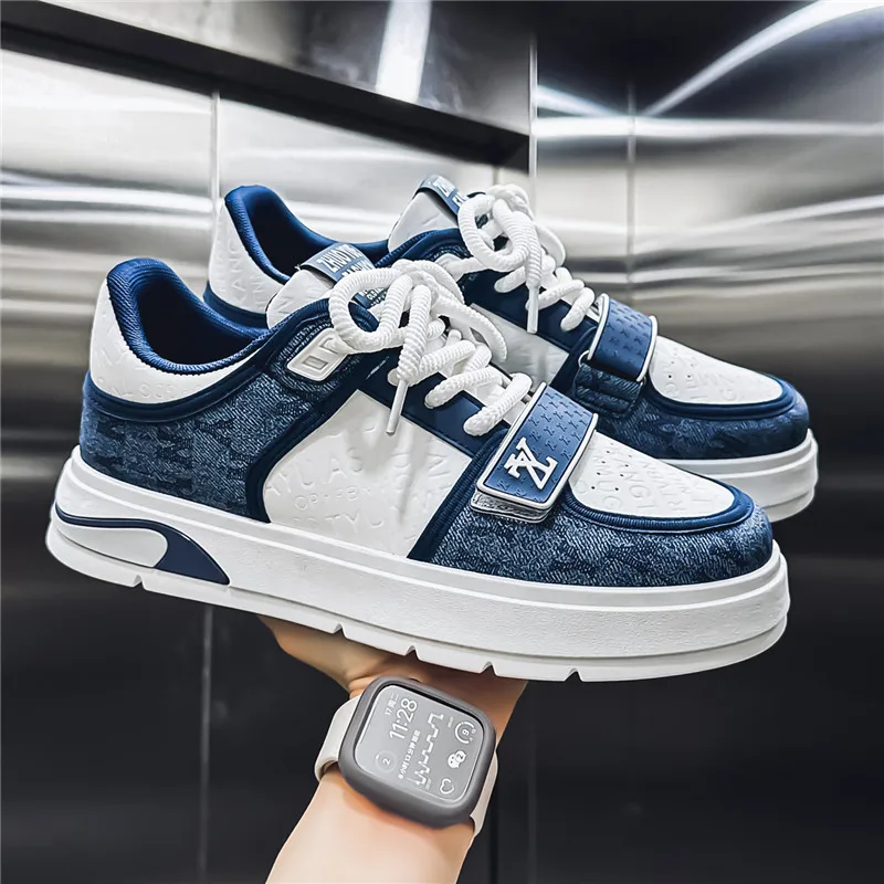 Fashion Blue Men's Sneakers 2025 New Streetwear Hip Hop Shoes Winter Casual Skateboard Shoes Man Designer Luxury Sneakers
Fashion Blue Men's Sneakers 2025 New Streetwear Hip Hop Shoes Winter Casual Skateboard Shoes Man Designer Luxury Sneakers