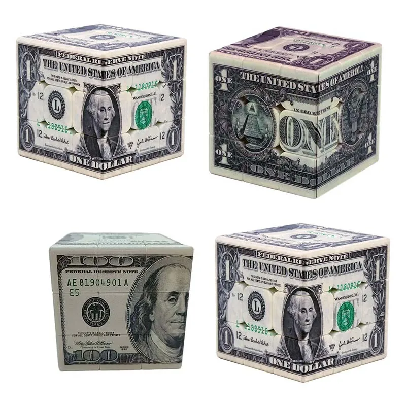 3x3x3 Magic Cube Dollar Pattern Magic Cube One Dollar One Hundred Dollar Adult Children Educational Toys
3x3x3 Magic Cube Dollar Pattern Magic Cube One Dollar One Hundred Dollar Adult Children Educational Toys