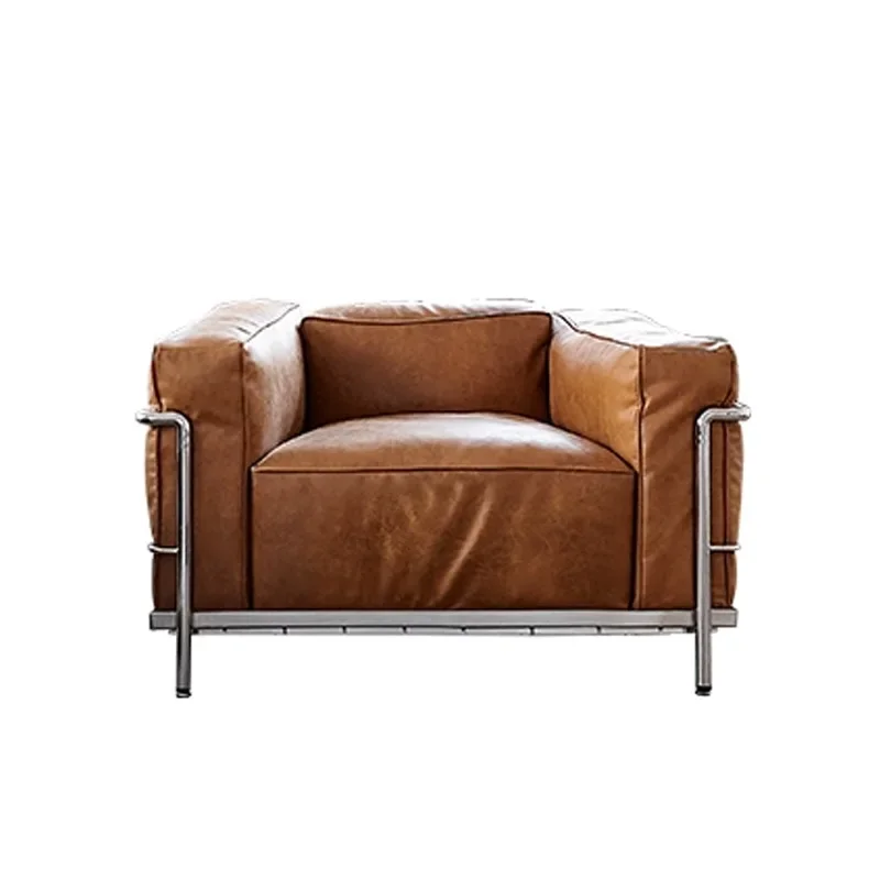 Corbusier LC3 sofa leather medieval Bauhaus designer single sofa chair
Corbusier LC3 sofa leather medieval Bauhaus designer single sofa chair