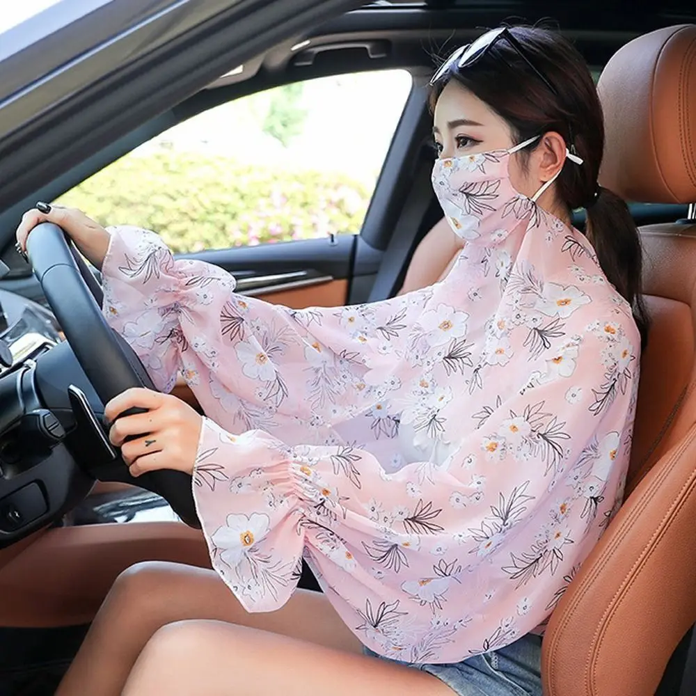 Cooling Sleeves Summer Sunscreen Sleeves Floral Long Sleeve Flower Arm Sleeves Transparent With Mask Veil Women Chiffon Shawls
Cooling Sleeves Summer Sunscreen Sleeves Floral Long Sleeve Flower Arm Sleeves Transparent With Mask Veil Women Chiffon Shawls
