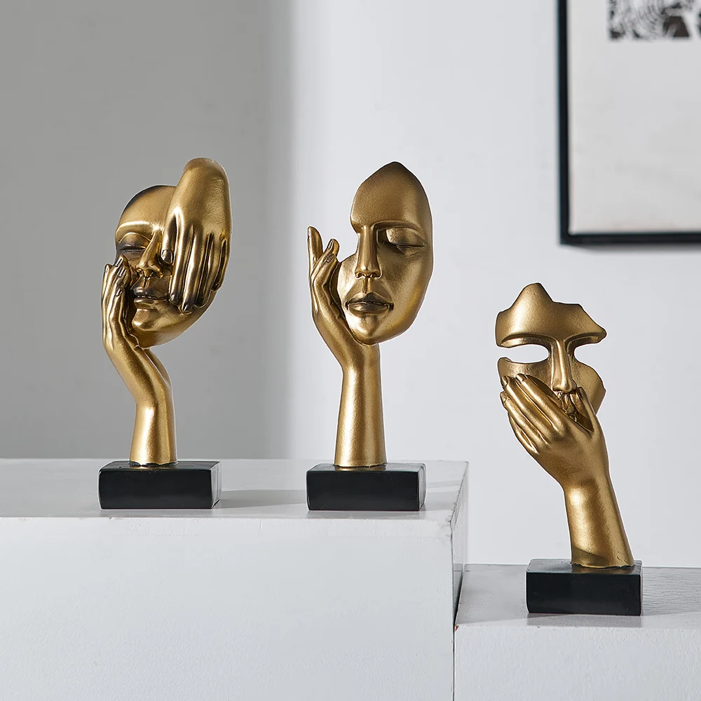 Nordic Creative Light Luxury Gold-faced Sculpture Statue Home Living Room Decoration Room Decoration Desk Accessories Gifts
Nordic Creative Light Luxury Gold-faced Sculpture Statue Home Living Room Decoration Room Decoration Desk Accessories Gifts