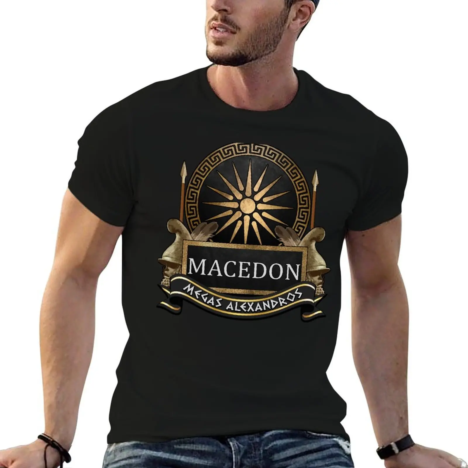 Makedon Alexander the Great - Megas Alexandros - Macedonian Army T-Shirt printed t shirts for man t shirt man cotton T-Shirt
Makedon Alexander the Great - Megas Alexandros - Macedonian Army T-Shirt printed t shirts for man t shirt man cotton T-Shirt