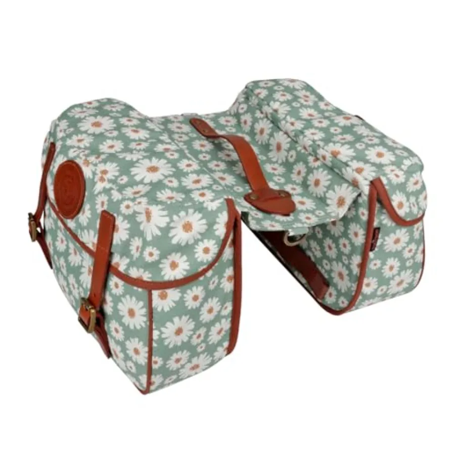 Cycling rear seat carrier bag for bicycles, waterproof canvas, black, double pannier design with quick-release mounting system
Cycling rear seat carrier bag for bicycles, waterproof canvas, black, double pannier design with quick-release mounting system