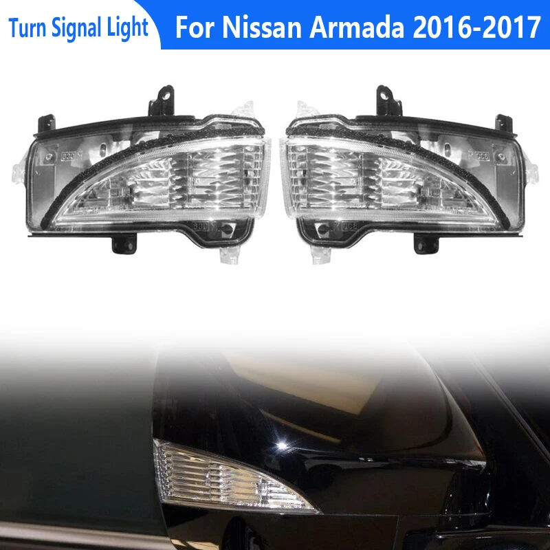 For Nissan Patrol Y62 2013-2021 / Armada 2017 2018 2019 2020 2021 Car Mirror Indicator Turn Signal Lamp Blinker Lens 26165-1LA1A
For Nissan Patrol Y62 2013-2021 / Armada 2017 2018 2019 2020 2021 Car Mirror Indicator Turn Signal Lamp Blinker Lens 26165-1LA1A