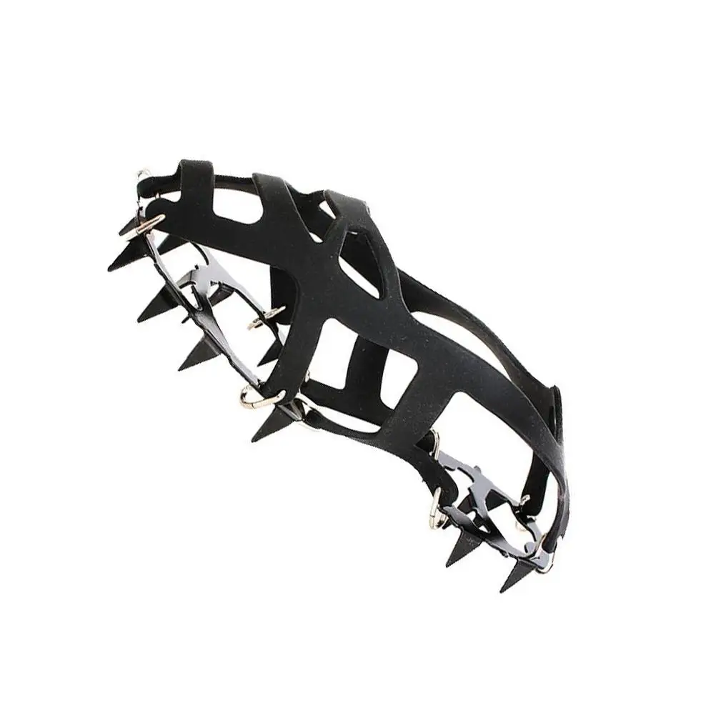 18 Teeth Silicone Crampons Anti Slip Ice Climbing Equipment for Shoes Lightweight Outdoor Snow Mud Non Slip Winter Black
18 Teeth Silicone Crampons Anti Slip Ice Climbing Equipment for Shoes Lightweight Outdoor Snow Mud Non Slip Winter Black