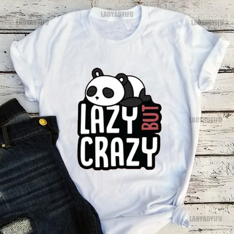 LAZY BUT CRAZY Kawaii Panda Printing Shirt Summer Casual Men's T-Shirt Street Fashion Short Sleeve Clothing Streetwear Cotton
LAZY BUT CRAZY Kawaii Panda Printing Shirt Summer Casual Men's T-Shirt Street Fashion Short Sleeve Clothing Streetwear Cotton