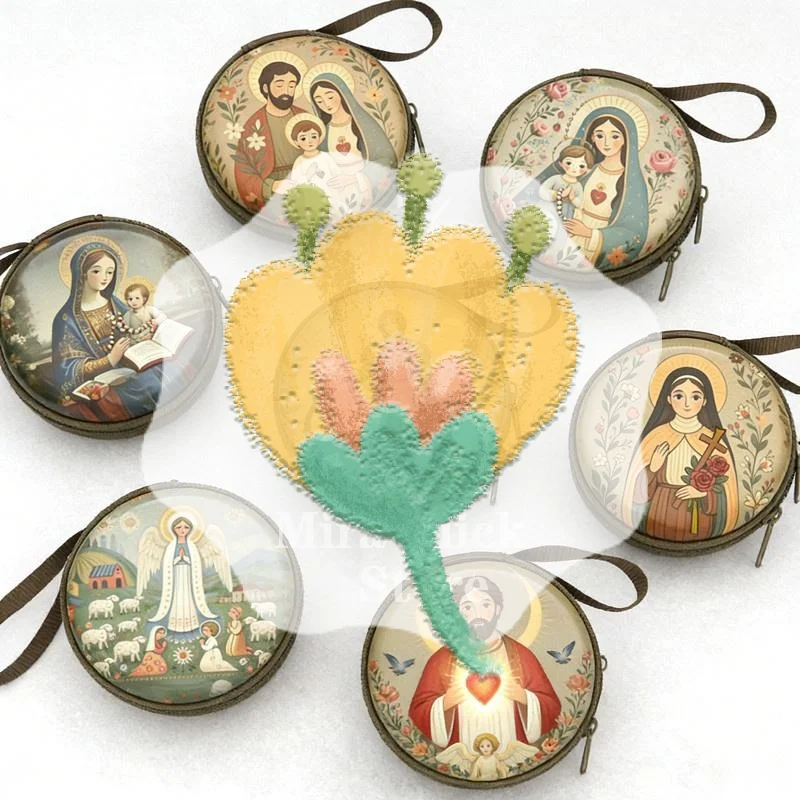 Круглая элегантная шкатулка для хранения молитвенных розариев, украшений, ожерелий и монет, с застежкой-молнией, в стиле ковких изделий, для религиозных принадлежностей
Круглая элегантная шкатулка для хранения молитвенных розариев, украшений, ожерелий и монет, с застежкой-молнией, в стиле ковких изделий, для религиозных принадлежностей