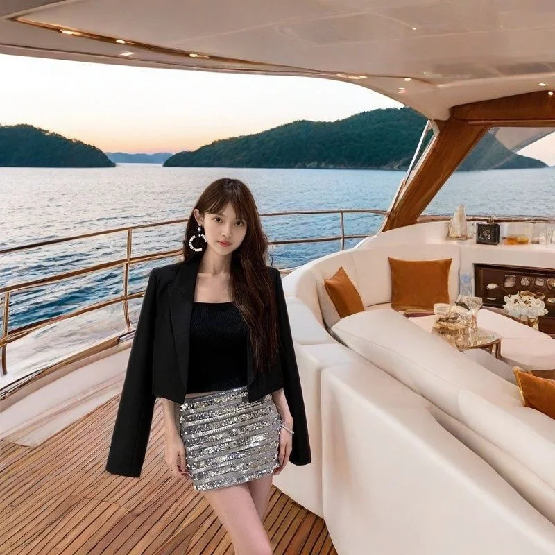 Новая женская облегающая бархатная юбка с высокой талией 2025 года, с блестками, из полиэфирного волокна
Новая женская облегающая бархатная юбка с высокой талией 2025 года, с блестками, из полиэфирного волокна