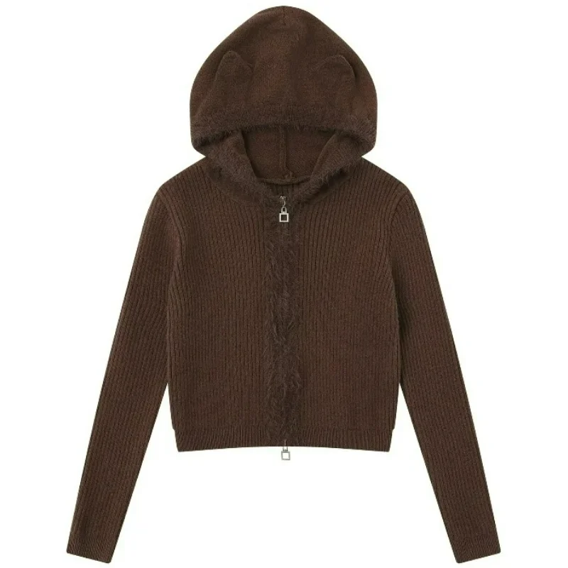 Solid Hooded Sweaters Couple Loose Cardigans Viscose Men Autumn Women Casual All-match Retro Knitting Apricot Brown Black Tops
Solid Hooded Sweaters Couple Loose Cardigans Viscose Men Autumn Women Casual All-match Retro Knitting Apricot Brown Black Tops