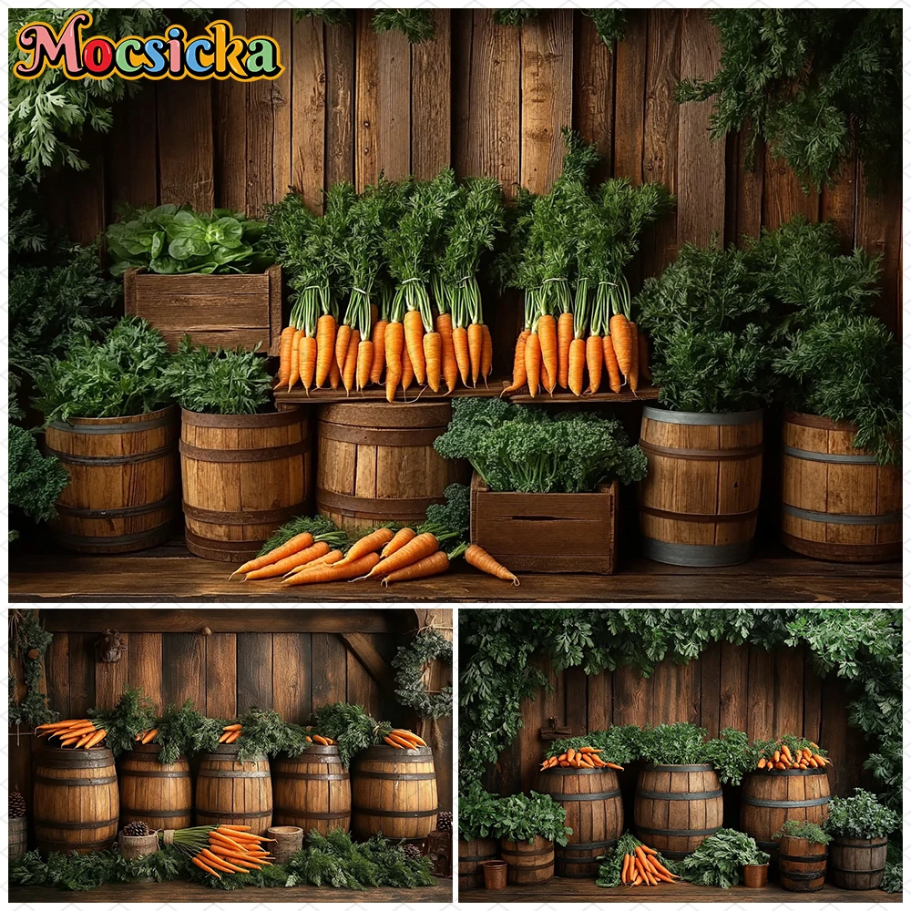 Mocsicka Easter Photography Background Baby Shower Party Portrait Backdrops Wooden Barrel Wall Carrot Decors Photo Studio Banner
Mocsicka Easter Photography Background Baby Shower Party Portrait Backdrops Wooden Barrel Wall Carrot Decors Photo Studio Banner