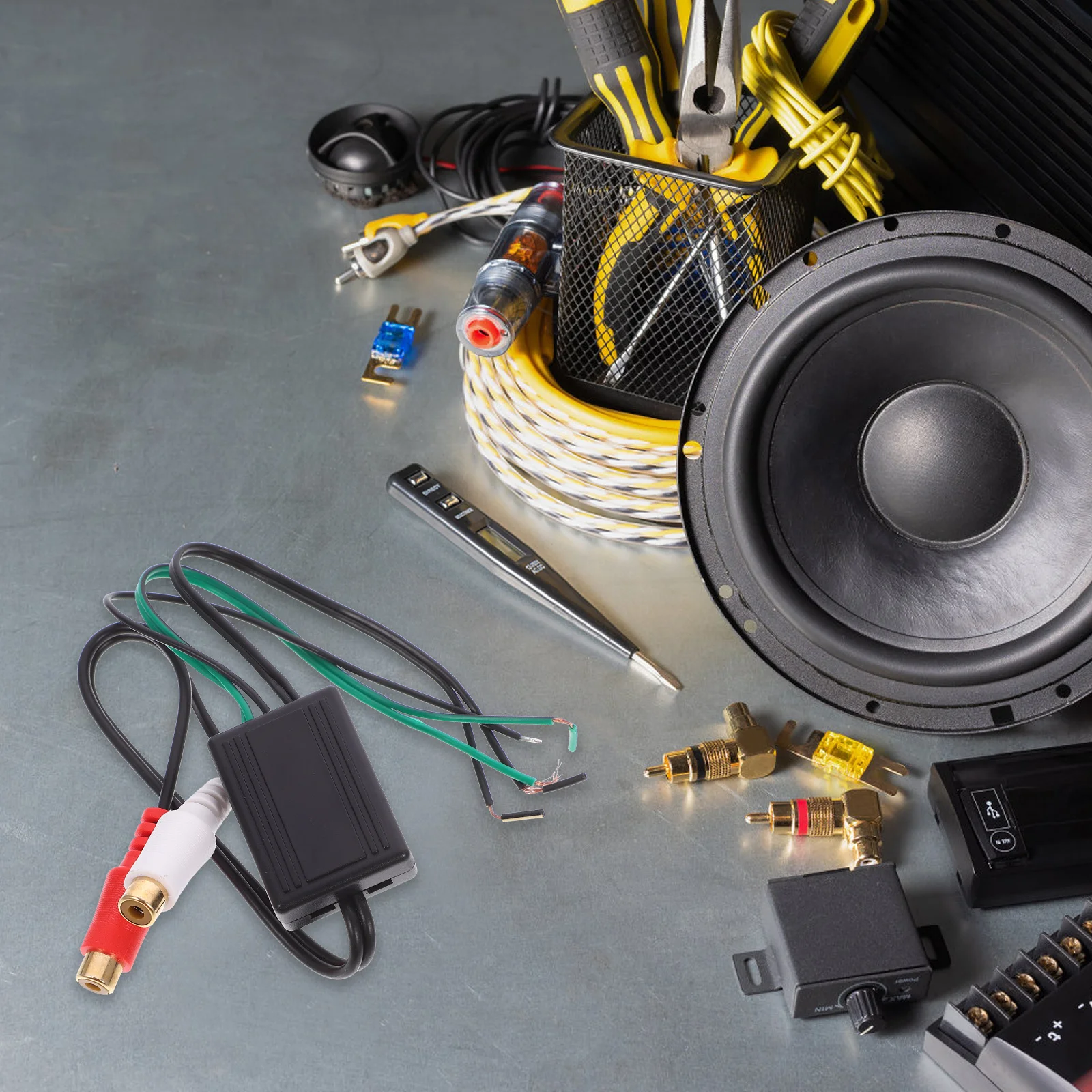 Rca To Speaker Wire Adapter High To Output Converter For Subwoofer Car Audio System Vehicle Amplifier Cable
Rca To Speaker Wire Adapter High To Output Converter For Subwoofer Car Audio System Vehicle Amplifier Cable