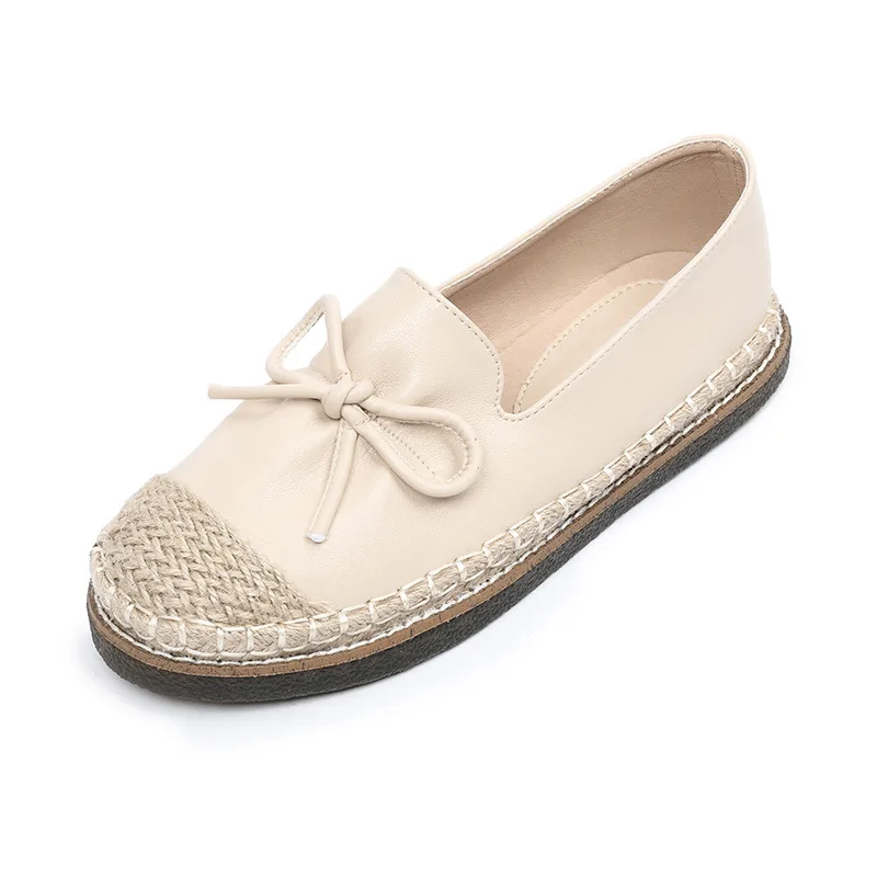 Brand designer bow flats women soft leather moccasins straw pattern oxford bottom espadrilles female slip on loafers big size
Brand designer bow flats women soft leather moccasins straw pattern oxford bottom espadrilles female slip on loafers big size