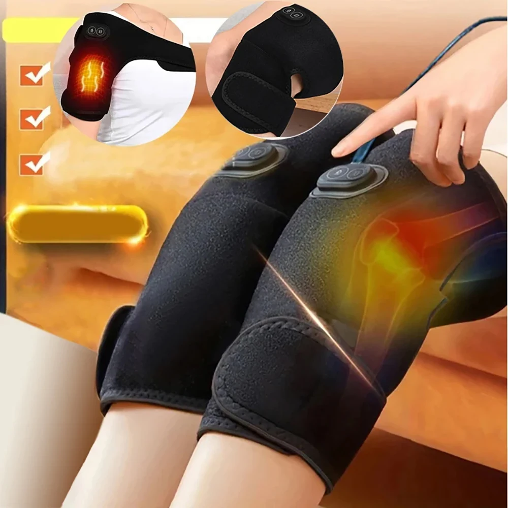 USB Electric Shoulder Brace Heated Knee Massager Vibration Massage Black Support Strap with Adjustable Three Levels of Heating
USB Electric Shoulder Brace Heated Knee Massager Vibration Massage Black Support Strap with Adjustable Three Levels of Heating