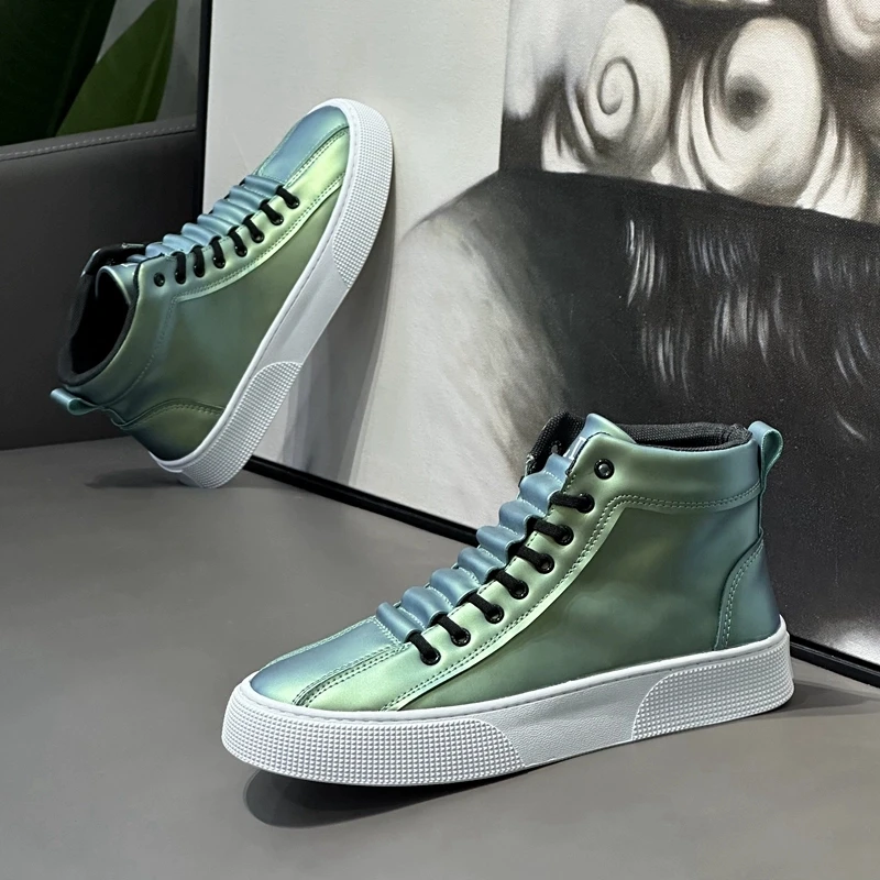 Men's high-top Lace-up casual shoes with black flat plat form winter fleece boots Zapatos Hombre
Men's high-top Lace-up casual shoes with black flat plat form winter fleece boots Zapatos Hombre