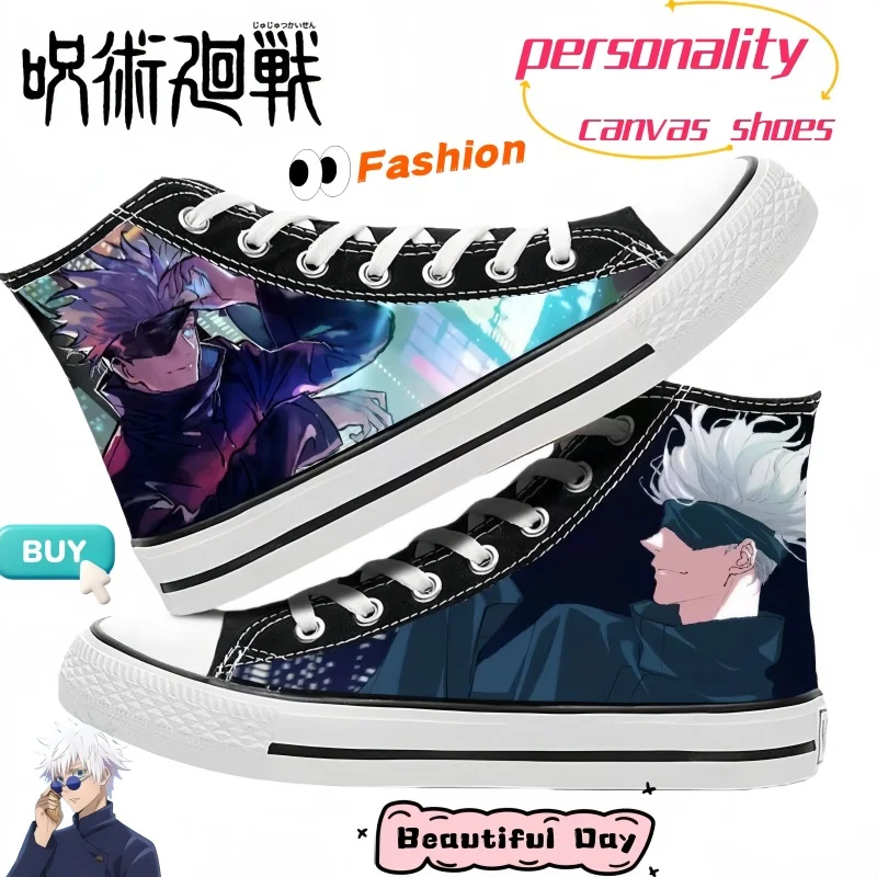 Кеды на высокой подошве Jujutsu Kaisen, аниме-кроссовки с персонализированным принтом, модные студенческие кеды, подарок на день рождения для мужчин и женщин
Кеды на высокой подошве Jujutsu Kaisen, аниме-кроссовки с персонализированным принтом, модные студенческие кеды, подарок на день рождения для мужчин и женщин