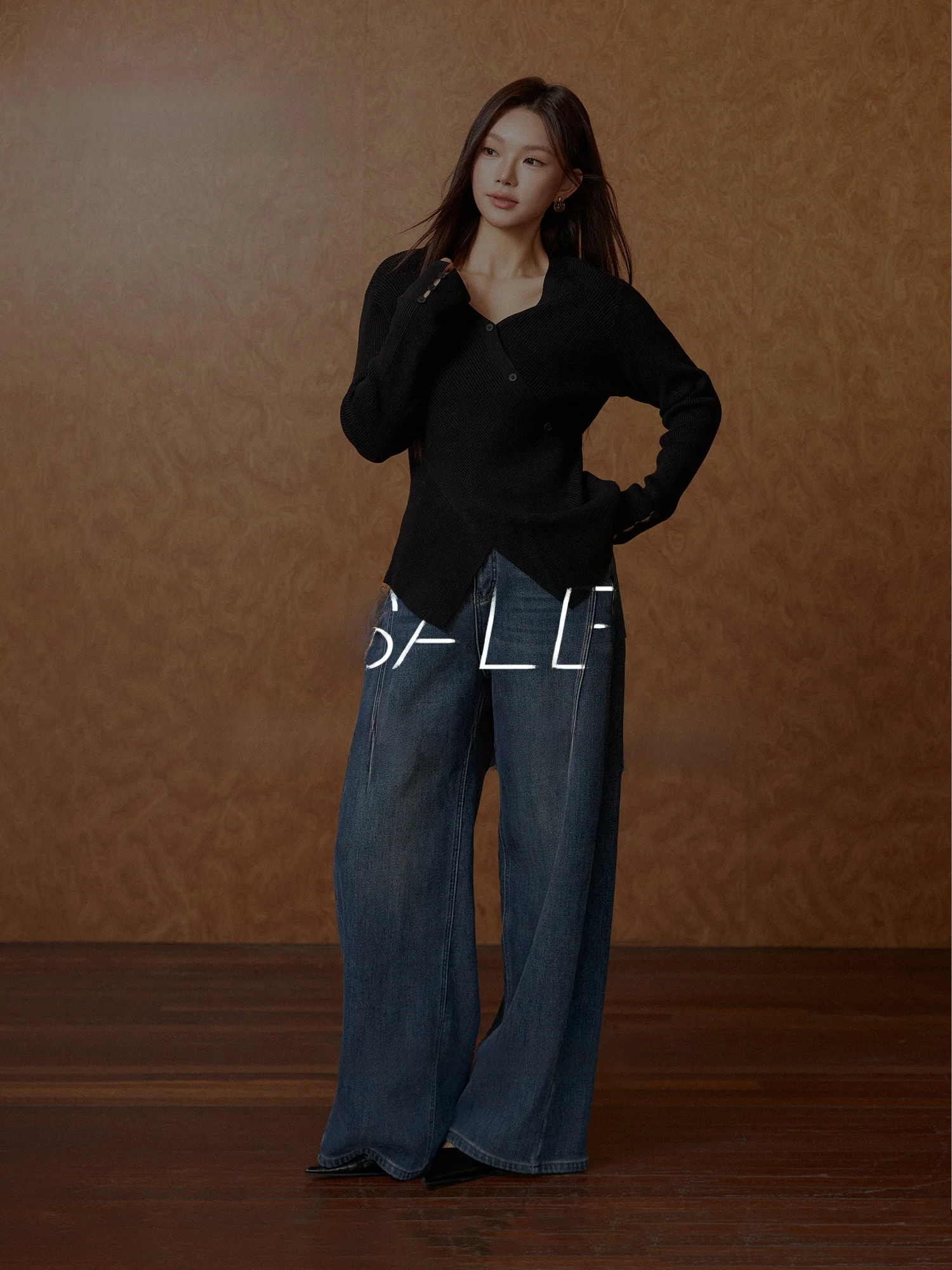 Plusmall Vintage Washed Fleece Lined Wide Leg Jeans Women's Winter New Style Long Pants Warm Blue Tone Ladies High Waist Denim
Plusmall Vintage Washed Fleece Lined Wide Leg Jeans Women's Winter New Style Long Pants Warm Blue Tone Ladies High Waist Denim