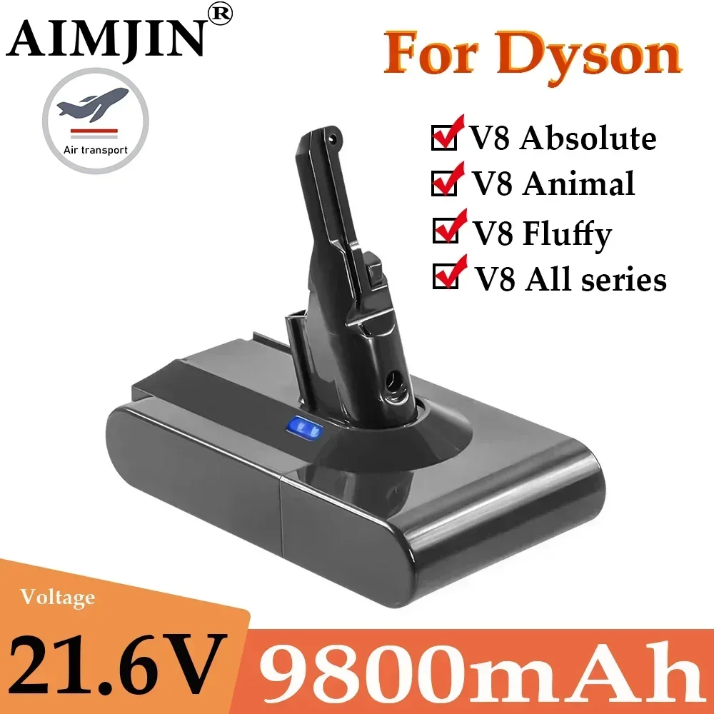 100% NEW for Dyson V8 21.6V 9800mAh Replacement Battery for Dyson V8 Absolute Cord-Free Vacuum Handheld Vacuum Cleaner Battery
100% NEW for Dyson V8 21.6V 9800mAh Replacement Battery for Dyson V8 Absolute Cord-Free Vacuum Handheld Vacuum Cleaner Battery