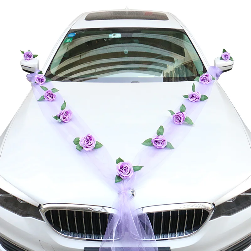 Wedding Car Decoration DIY Fake Flower Multicolor Car Bridal Door Handle Ribbons Silk Garland With Tulle Gifts Set
Wedding Car Decoration DIY Fake Flower Multicolor Car Bridal Door Handle Ribbons Silk Garland With Tulle Gifts Set