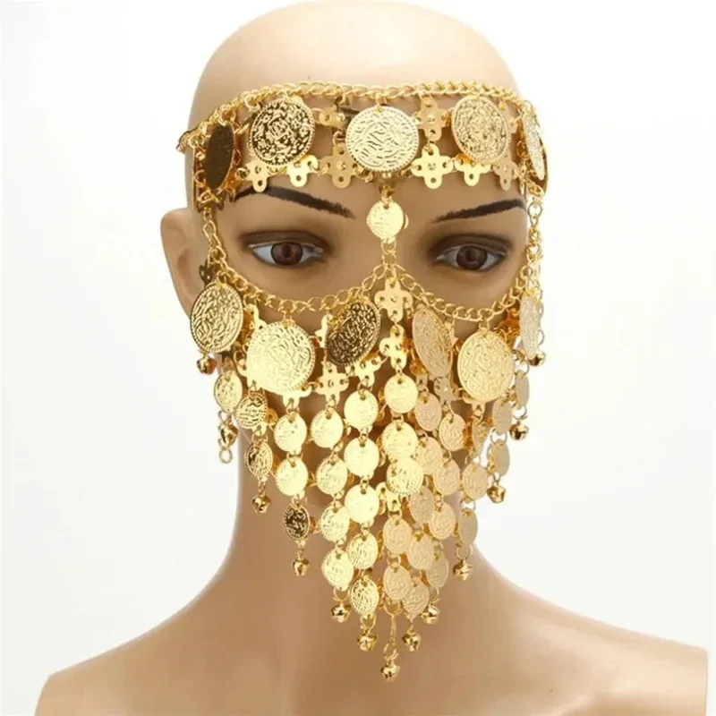 Gold Headdress Chain Jewelry Women's Dripping Metal Headpiece Egyptian Queen Cleopatra Headpiece for Show
Gold Headdress Chain Jewelry Women's Dripping Metal Headpiece Egyptian Queen Cleopatra Headpiece for Show