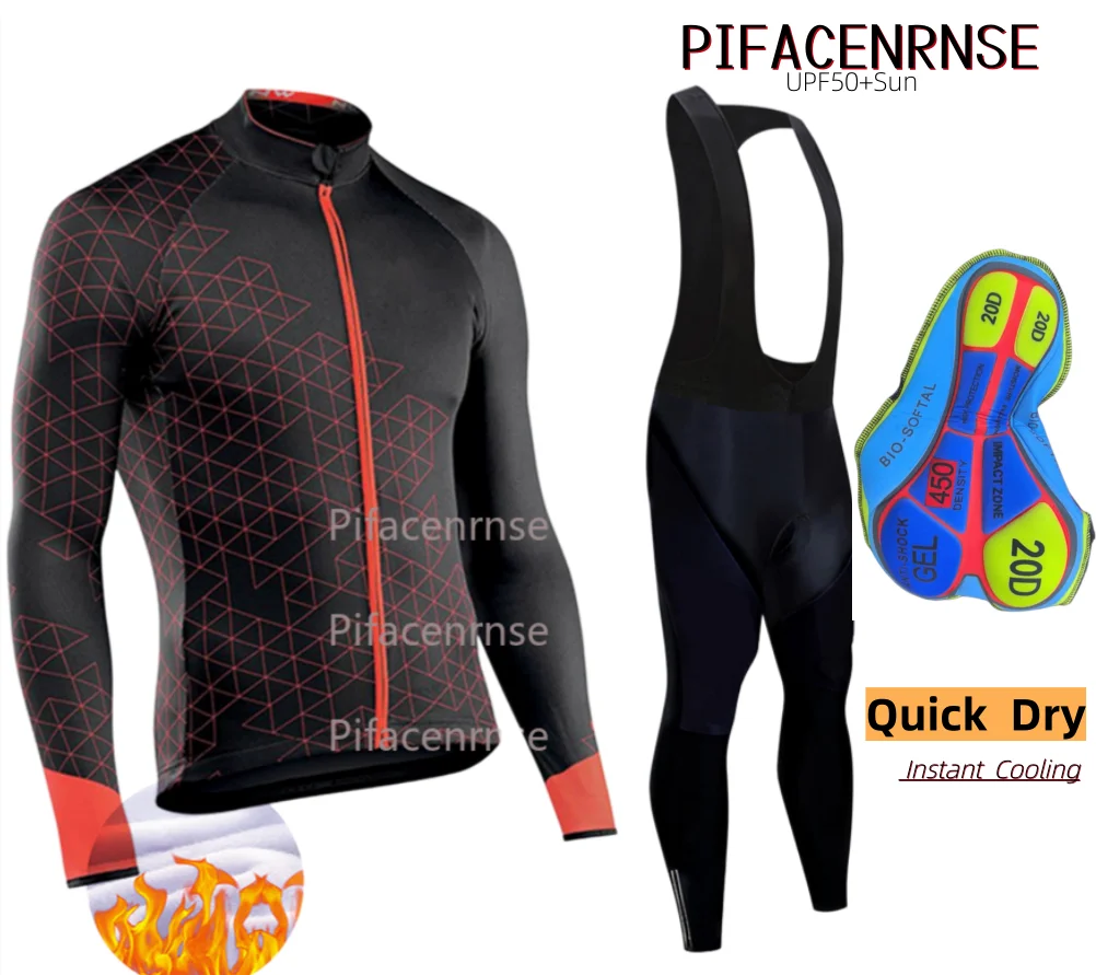 Winter Thermal Fleece Cycling Jersey Men's Mtb Clothing Man Blouse Uniform Bicycle Clothes Complete Tricuta Bib Maillot Set
Winter Thermal Fleece Cycling Jersey Men's Mtb Clothing Man Blouse Uniform Bicycle Clothes Complete Tricuta Bib Maillot Set