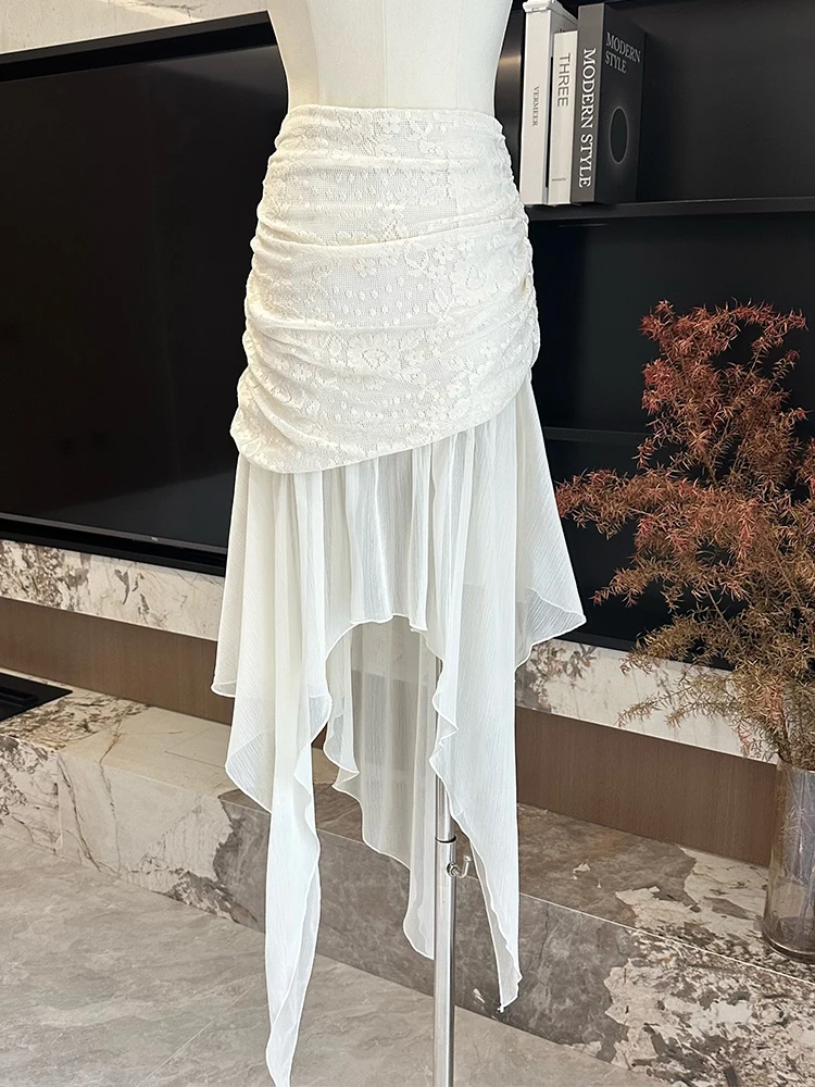 2025 Women's Skirt Harajuku Skirts Streetwear Aesthetic Vintage A-line Asymmetrical Skirt Y2k 2000s Clothes Lace midi skirt
2025 Women's Skirt Harajuku Skirts Streetwear Aesthetic Vintage A-line Asymmetrical Skirt Y2k 2000s Clothes Lace midi skirt
