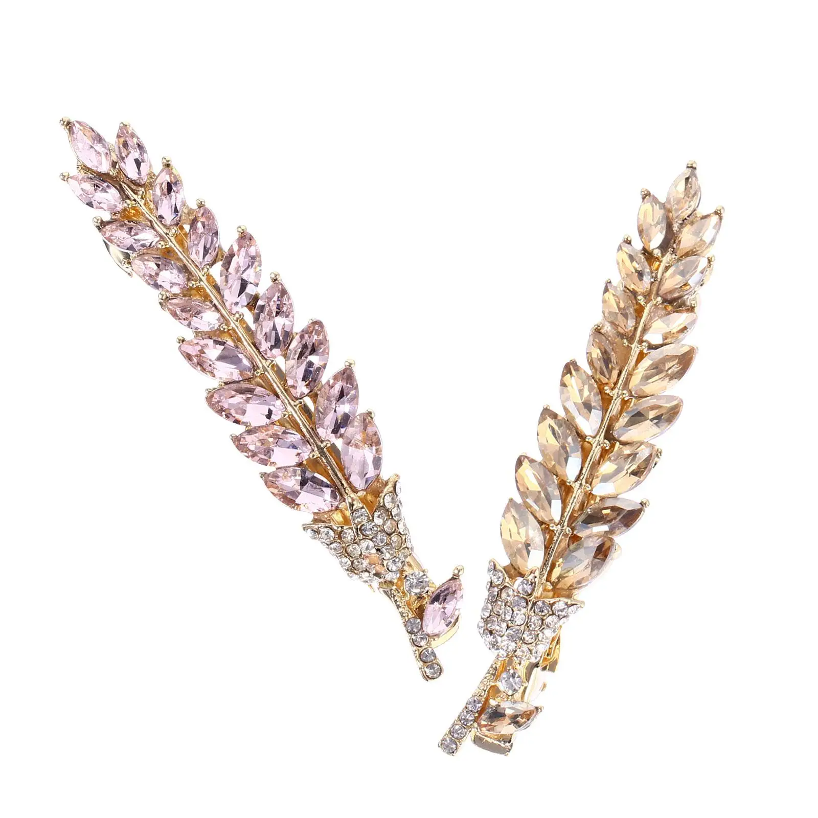 2Pcs Crystal Alloy Bobby Clips for Women Wedding Party Accessories Women Barrettes Durable Leaf Design Hair Decor
2Pcs Crystal Alloy Bobby Clips for Women Wedding Party Accessories Women Barrettes Durable Leaf Design Hair Decor