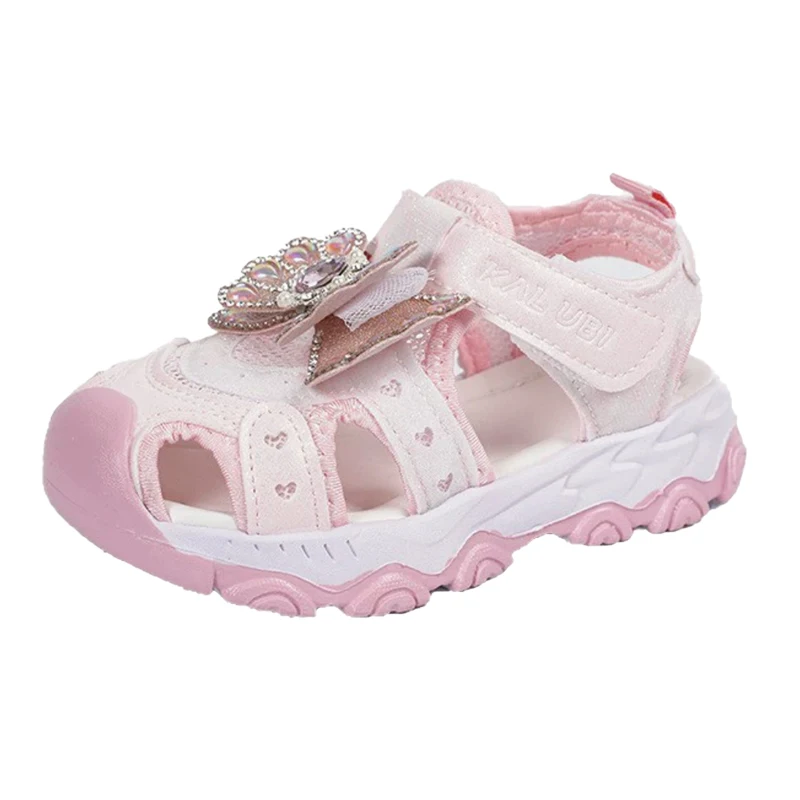 2026 Summer Girls Sandals Soft Sole Non-slip Comfortable Kids Beach Shoes Rhinestone Bow Closed Toe Cute Princess Sandals
2026 Summer Girls Sandals Soft Sole Non-slip Comfortable Kids Beach Shoes Rhinestone Bow Closed Toe Cute Princess Sandals