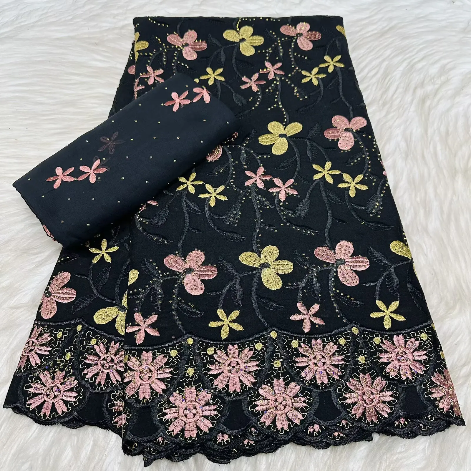 5+2 Yards 2026 High Quality Stones Cotton Nigerian French African Lace Fabric Swiss Voile Lace Fabric For Women Dress L184-20
5+2 Yards 2026 High Quality Stones Cotton Nigerian French African Lace Fabric Swiss Voile Lace Fabric For Women Dress L184-20