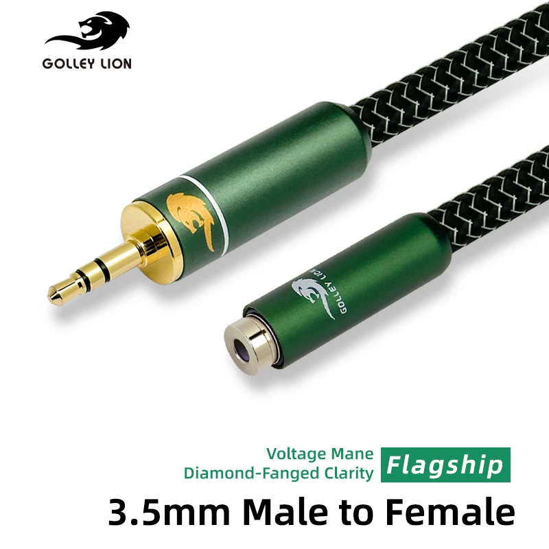 GOLLEY LION 3,5 мм Aux Jack Аудиоудлинительный кабель, «папа-мама», позолоченный Aux-кабель Аудио стереоразъем, адаптер для наушников
GOLLEY LION 3,5 мм Aux Jack Аудиоудлинительный кабель, «папа-мама», позолоченный Aux-кабель Аудио стереоразъем, адаптер для наушников