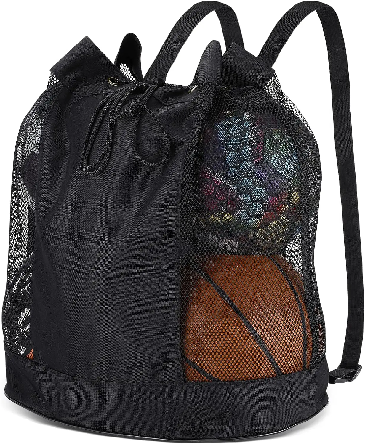Large Mesh Ball Bag, 600D Oxford Cloth Sports Equipment Bag with Adjustable Shoulder Strap, Holds 5 Soccer Balls
Large Mesh Ball Bag, 600D Oxford Cloth Sports Equipment Bag with Adjustable Shoulder Strap, Holds 5 Soccer Balls