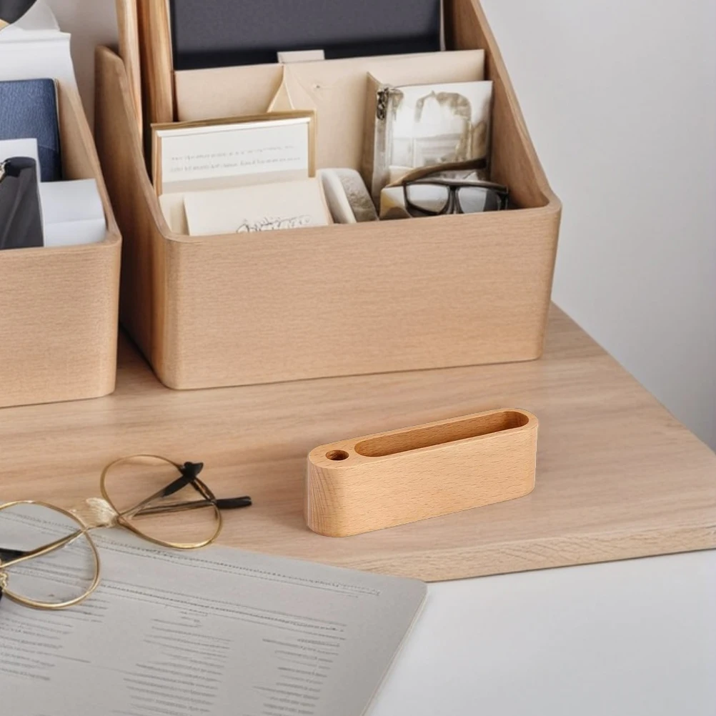2 Pcs Solid Wood Business Card Holder Case and Pen Stand Desk Keeper Bracket with Slot
2 Pcs Solid Wood Business Card Holder Case and Pen Stand Desk Keeper Bracket with Slot