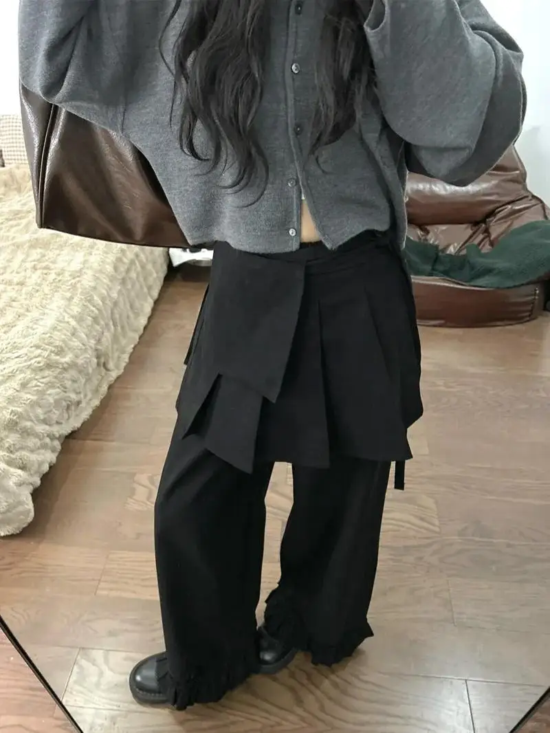 American Retro Design Casual Pants Women's Spring Summer High Waist Wide Leg Pants Tassel Splicing Layering Loose Versatile
American Retro Design Casual Pants Women's Spring Summer High Waist Wide Leg Pants Tassel Splicing Layering Loose Versatile