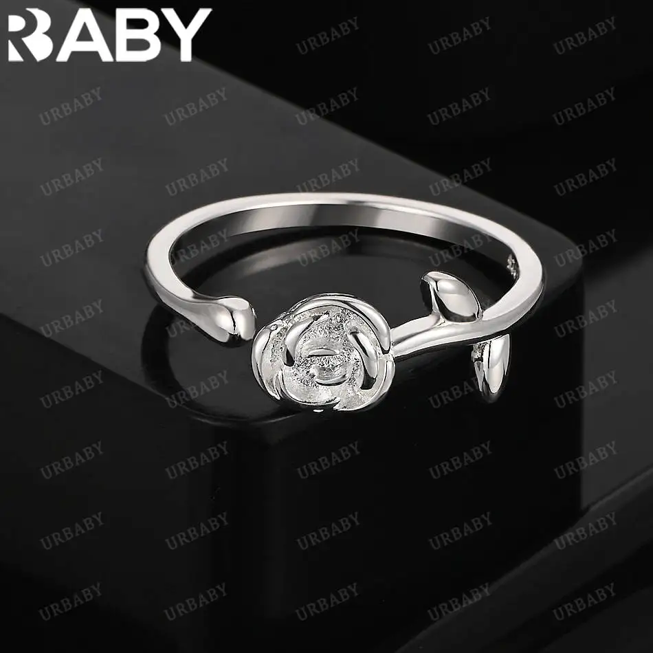 URBABY 925 Sterling Silver Rose Bouquet Open Ring For Women Creativity Gifts Street All-match Party And Daily Wear
URBABY 925 Sterling Silver Rose Bouquet Open Ring For Women Creativity Gifts Street All-match Party And Daily Wear