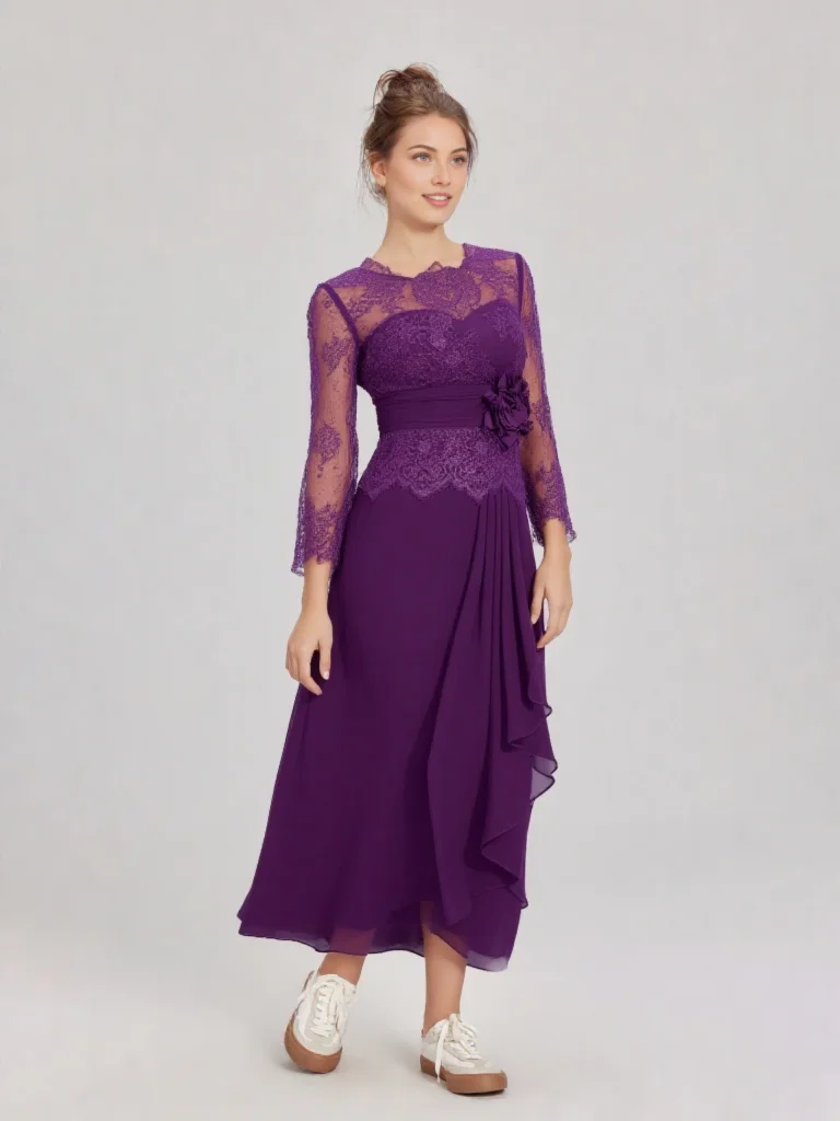 YNQNFS Лидер продаж: фиолетовое кружевное платье миди с длинными рукавами и цветочным принтом Detai m033
YNQNFS Лидер продаж: фиолетовое кружевное платье миди с длинными рукавами и цветочным принтом Detai m033