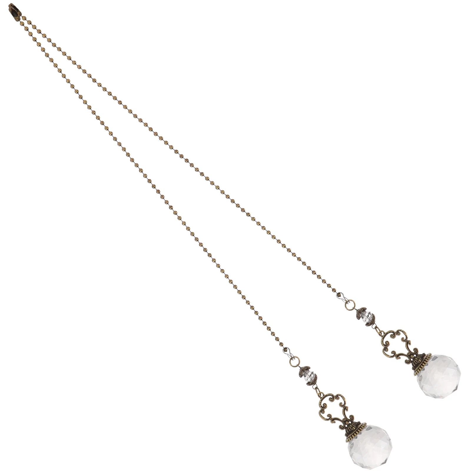 2Pcs Vintage Crystal Pull Chain Pendant for Ceiling Fan Lamp Extension Hanging Decor Light Fixture Accessory Elegant Room Design
2Pcs Vintage Crystal Pull Chain Pendant for Ceiling Fan Lamp Extension Hanging Decor Light Fixture Accessory Elegant Room Design