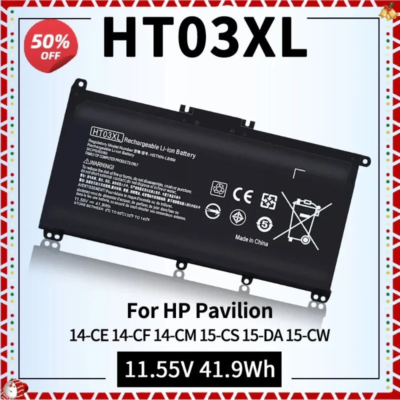 3630mAh HT03XL Battery for HP Pavilion L11119-855 14-CM 14-CK 14-DF 14-MA 14Q-CS 15-DA 15-CS 15-CW 17-CA HP 240 245 250 G7 340
3630mAh HT03XL Battery for HP Pavilion L11119-855 14-CM 14-CK 14-DF 14-MA 14Q-CS 15-DA 15-CS 15-CW 17-CA HP 240 245 250 G7 340