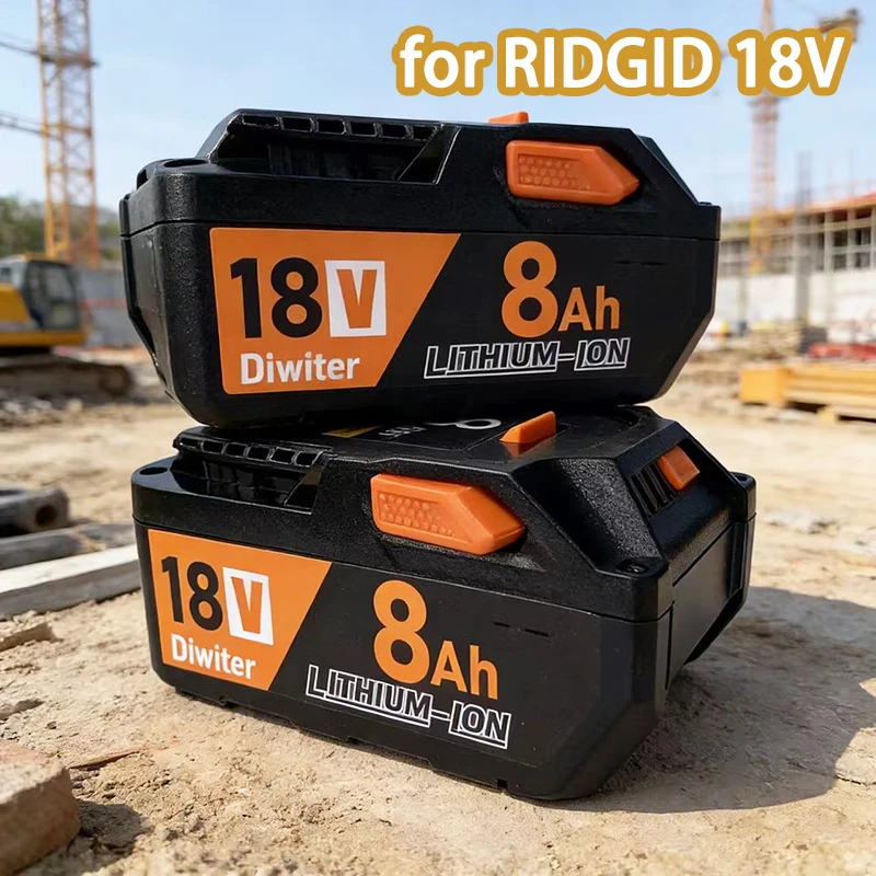 6.0/8.0Ah 18V lithium battery pack for RIDGID R840087 R840085 L1815R L1850R L1830R R840083 Cordless Power Tool Series
6.0/8.0Ah 18V lithium battery pack for RIDGID R840087 R840085 L1815R L1850R L1830R R840083 Cordless Power Tool Series