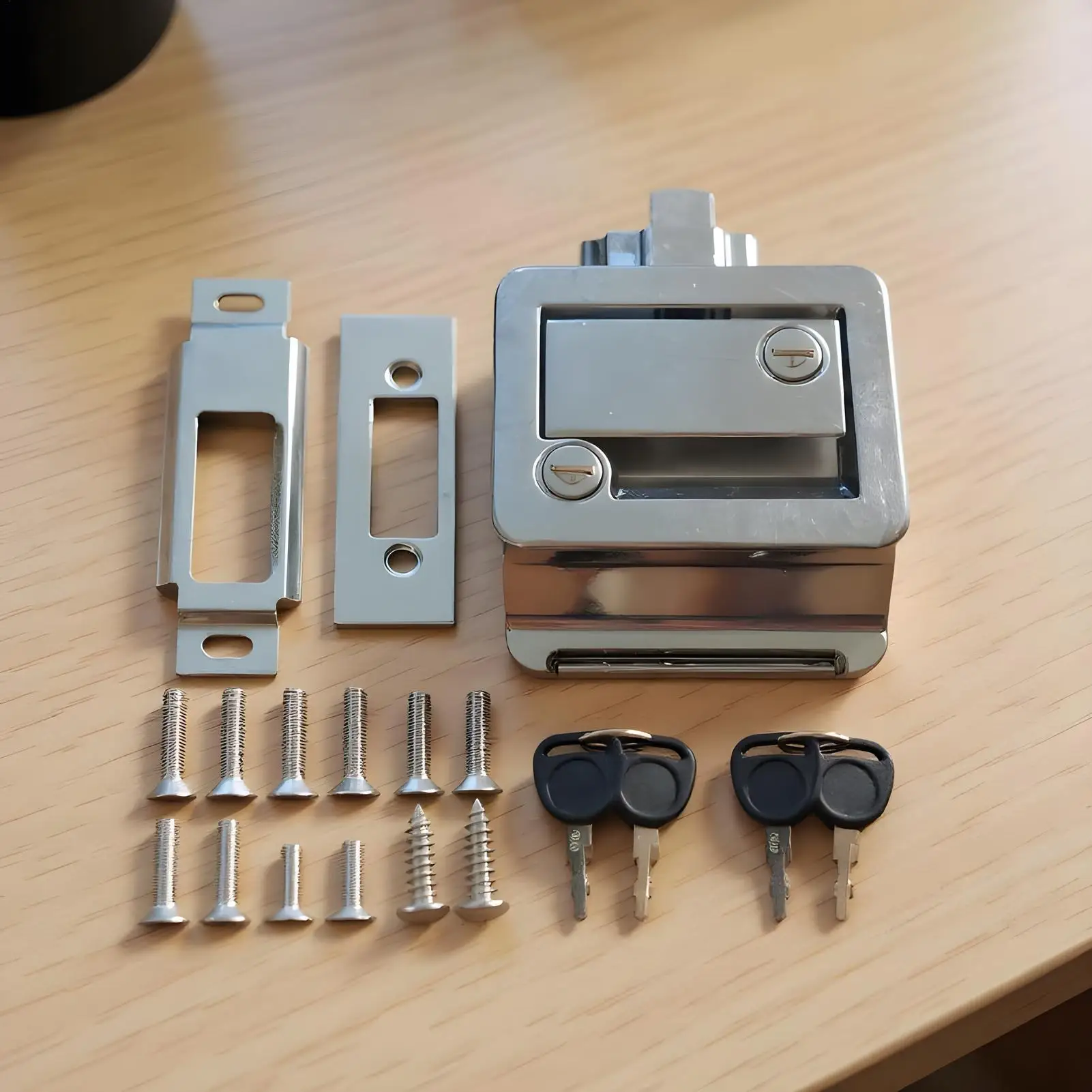 Rv Lock Portable Security With 2 Keys Rv Cargo Door Latch With Paddle Deadbolt For Motorhome Hauler Campervan Truck Cargo
Rv Lock Portable Security With 2 Keys Rv Cargo Door Latch With Paddle Deadbolt For Motorhome Hauler Campervan Truck Cargo