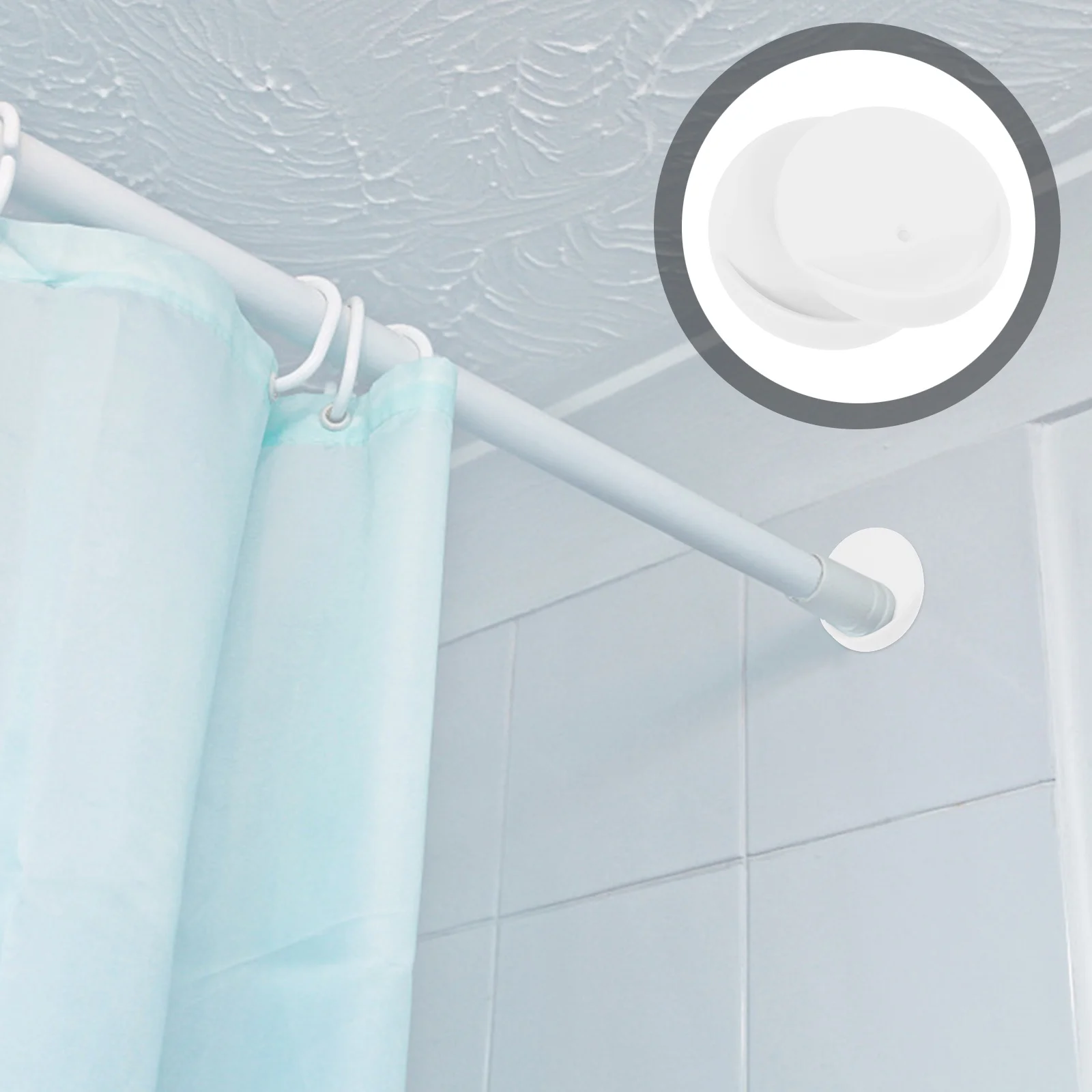2pcs Adhesive Shower Curtain Rod Holder Wall Mount Retainer Support Rack Sticky Rubber Pad Easy Install Bathroom Kitchen Hotel
2pcs Adhesive Shower Curtain Rod Holder Wall Mount Retainer Support Rack Sticky Rubber Pad Easy Install Bathroom Kitchen Hotel