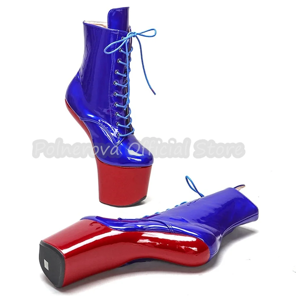 No Heel Design 20Cm High Heel Women Platform Boots Mixed Color Cross Lace-Up Mid-Calf Boots Sext Pole Dance Cospaly Dress Shoes
No Heel Design 20Cm High Heel Women Platform Boots Mixed Color Cross Lace-Up Mid-Calf Boots Sext Pole Dance Cospaly Dress Shoes