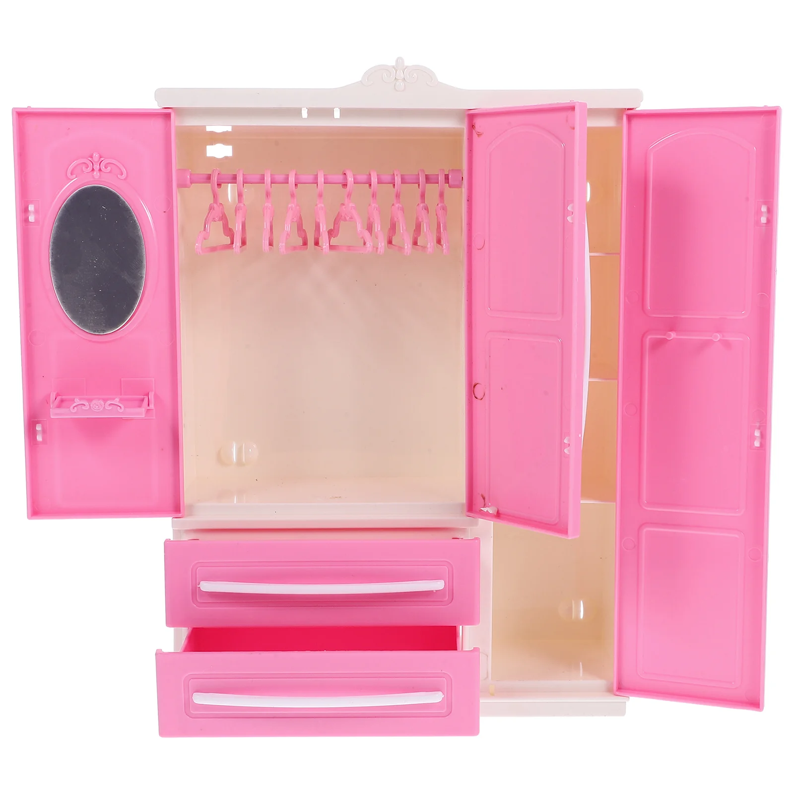 Mini Wardrobe House Model Miniature Dress Stand Plastic Hanger Accessories Toy Clothes Support
Mini Wardrobe House Model Miniature Dress Stand Plastic Hanger Accessories Toy Clothes Support