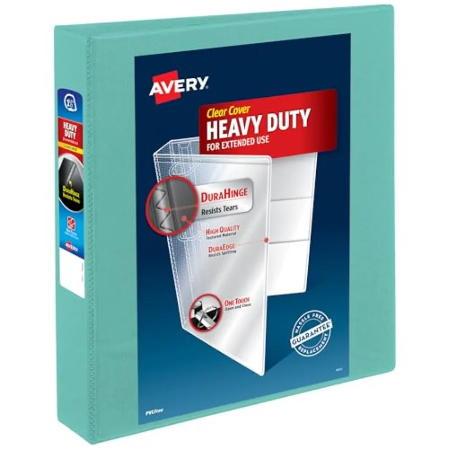 Heavy-Duty View 3 Ring Binder, 1.5 Inch EZD Rings, Great for Portfolios, Office, School Notebooks, and More, 1 Binder
Heavy-Duty View 3 Ring Binder, 1.5 Inch EZD Rings, Great for Portfolios, Office, School Notebooks, and More, 1 Binder