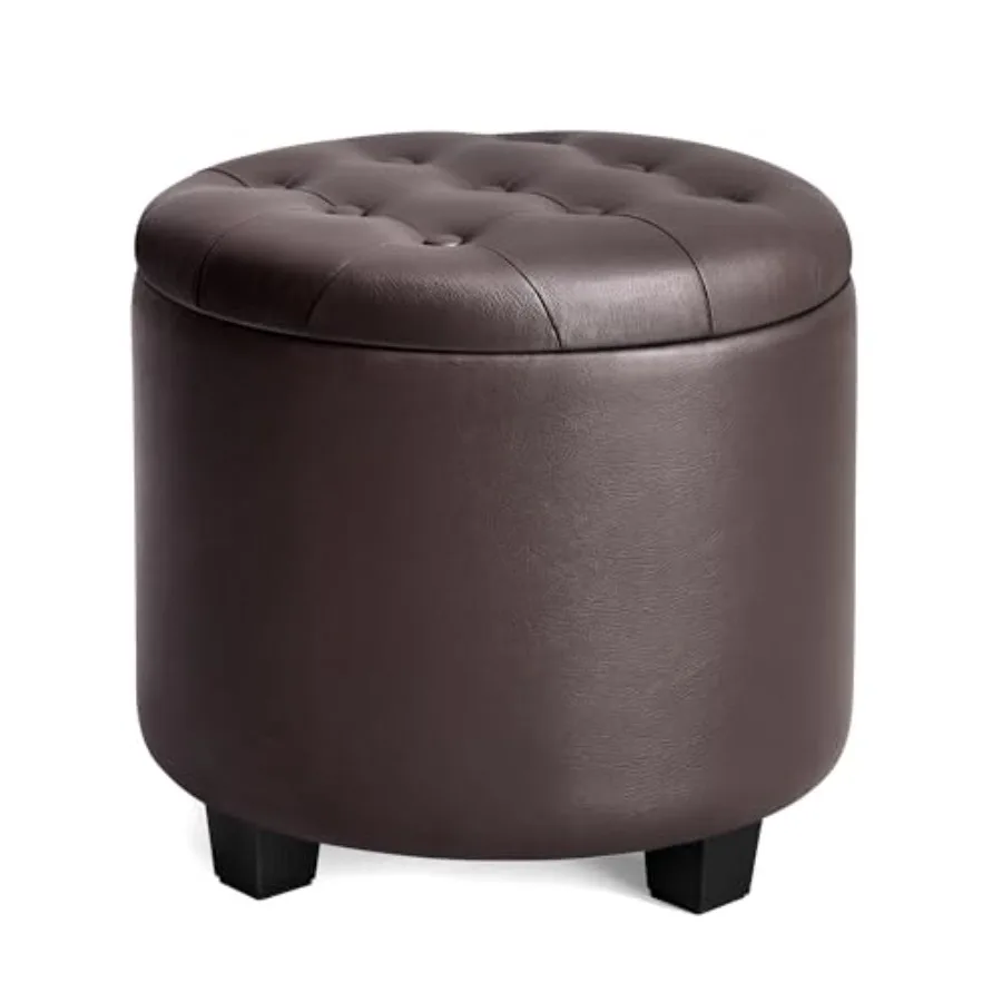 Round Ottoman Ottoman with Storage 17.7 x 17.7 x 17.5 Inch Feet Rest with Legs Synthetic Leather Load up to 330 lb for Living R
Round Ottoman Ottoman with Storage 17.7 x 17.7 x 17.5 Inch Feet Rest with Legs Synthetic Leather Load up to 330 lb for Living R