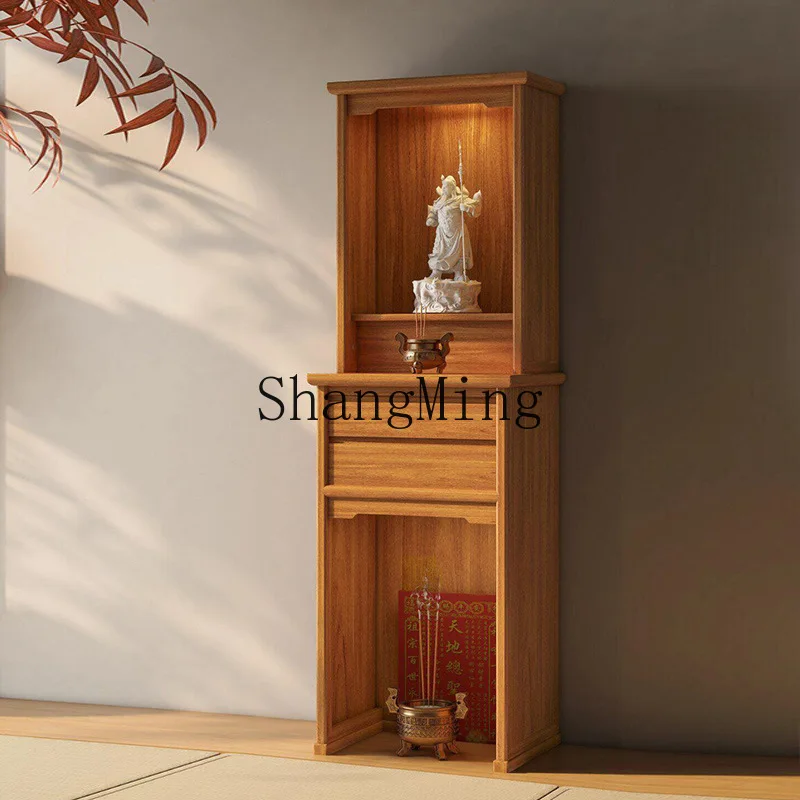 FG New Chinese-style double-layer solid wood Buddhist niche Bodhisattva table offering cabinet Buddhist table incense case stand
FG New Chinese-style double-layer solid wood Buddhist niche Bodhisattva table offering cabinet Buddhist table incense case stand