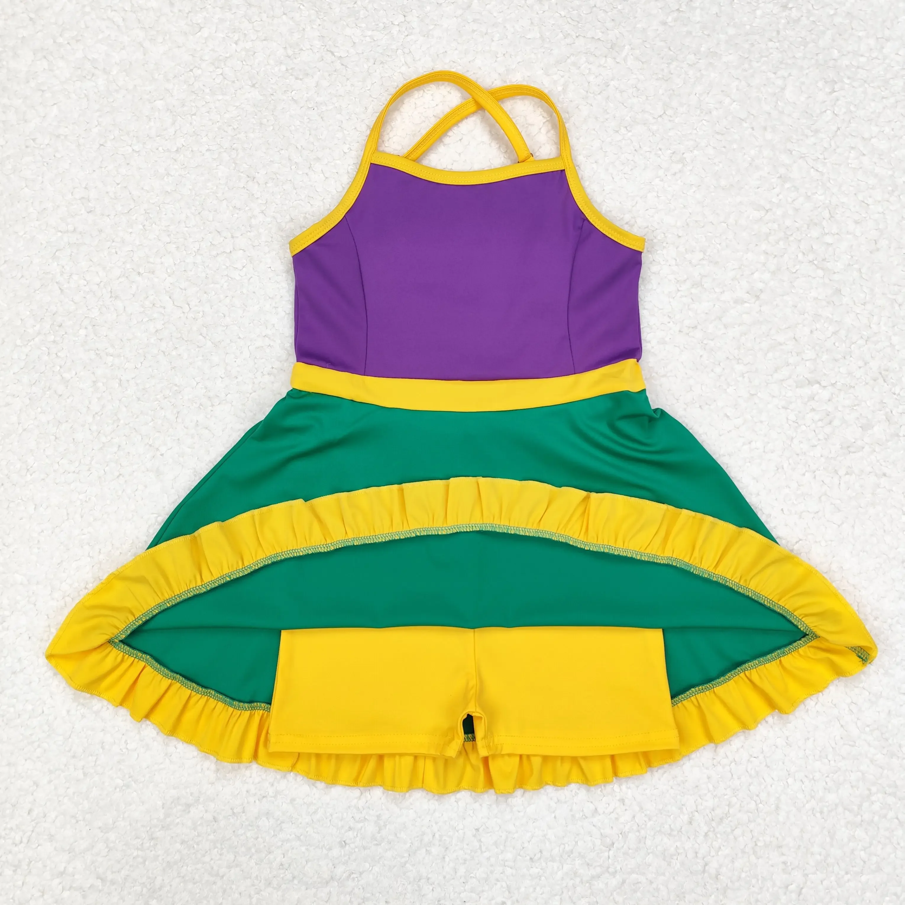 Toddler short sleeve summer Mardi Gras Sport Dress Acive Wear With Under Short children boutique kid clothes Baby girl dress set
Toddler short sleeve summer Mardi Gras Sport Dress Acive Wear With Under Short children boutique kid clothes Baby girl dress set