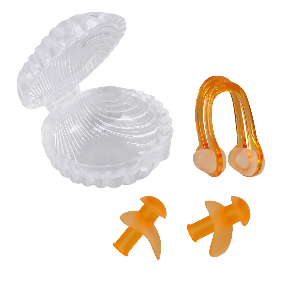 Waterproof Silicone Earplug Nose Clip Set For Swimming Pool Activities Anti-Slip Comfortable Ear Accessories Orange
Waterproof Silicone Earplug Nose Clip Set For Swimming Pool Activities Anti-Slip Comfortable Ear Accessories Orange