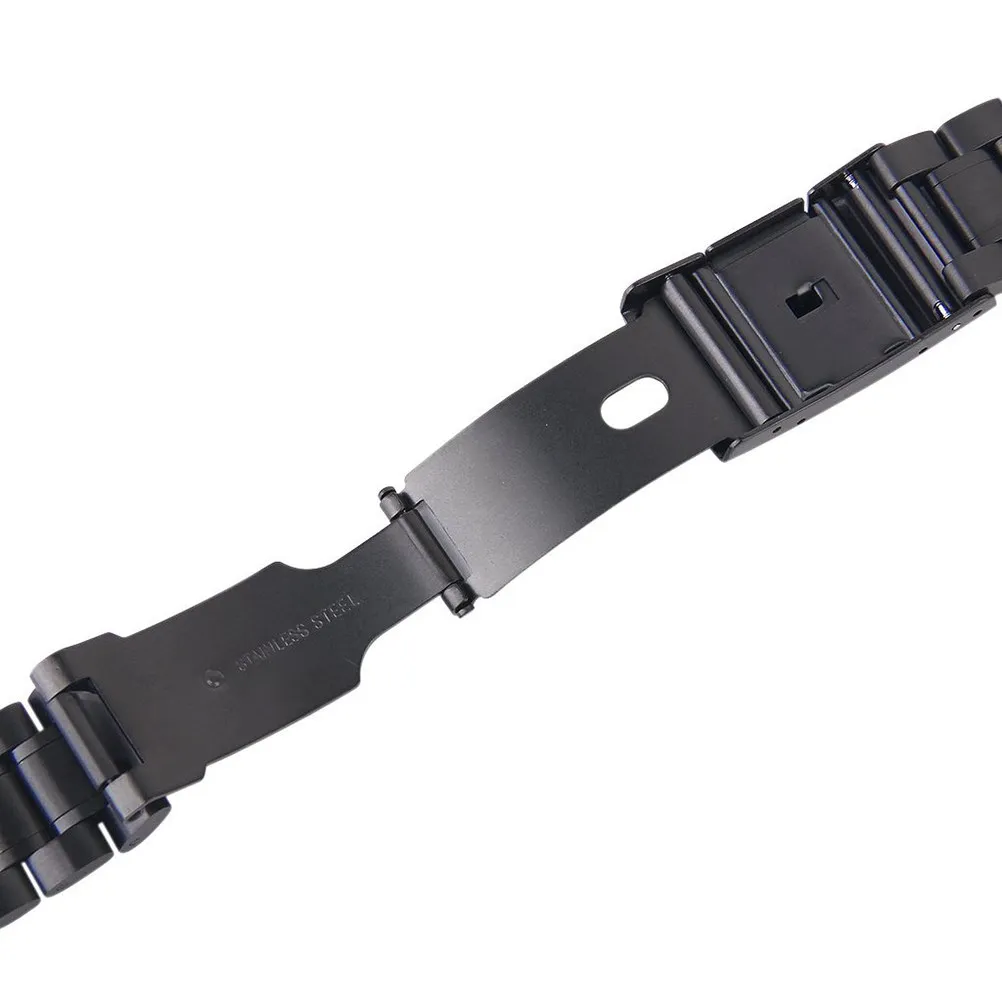 22Mm Stainless Steel Watch Band Black Curved End Solid Links Foldover Clasp Push Button Quick Release Comfortable Replacement
22Mm Stainless Steel Watch Band Black Curved End Solid Links Foldover Clasp Push Button Quick Release Comfortable Replacement