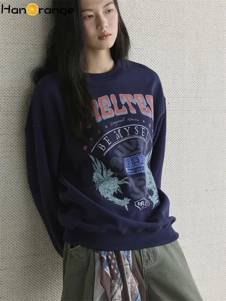 HanOrange 2026, ранняя весна, уличный спортивный свитшот с надписью и граффити, женский свободный топ из 100% хлопка с круглым вырезом, светло-серый/темно-синий
HanOrange 2026, ранняя весна, уличный спортивный свитшот с надписью и граффити, женский свободный топ из 100% хлопка с круглым вырезом, светло-серый/темно-синий