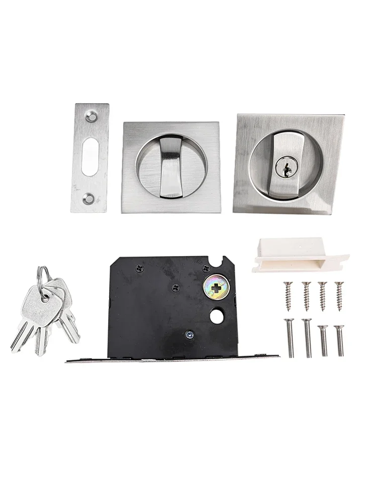 Square Sliding Door Lock Embedded Sliding Door Lock Pocket Door Lock With Key Invisible Bathroom Single Hook Lock
Square Sliding Door Lock Embedded Sliding Door Lock Pocket Door Lock With Key Invisible Bathroom Single Hook Lock